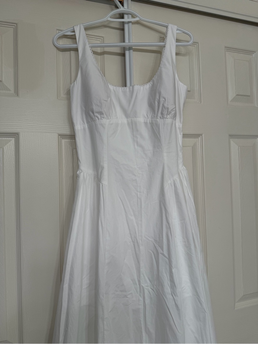 Abercrombie & Fitch White Scoop-Neck Midi Dress - Picture 4 of 5